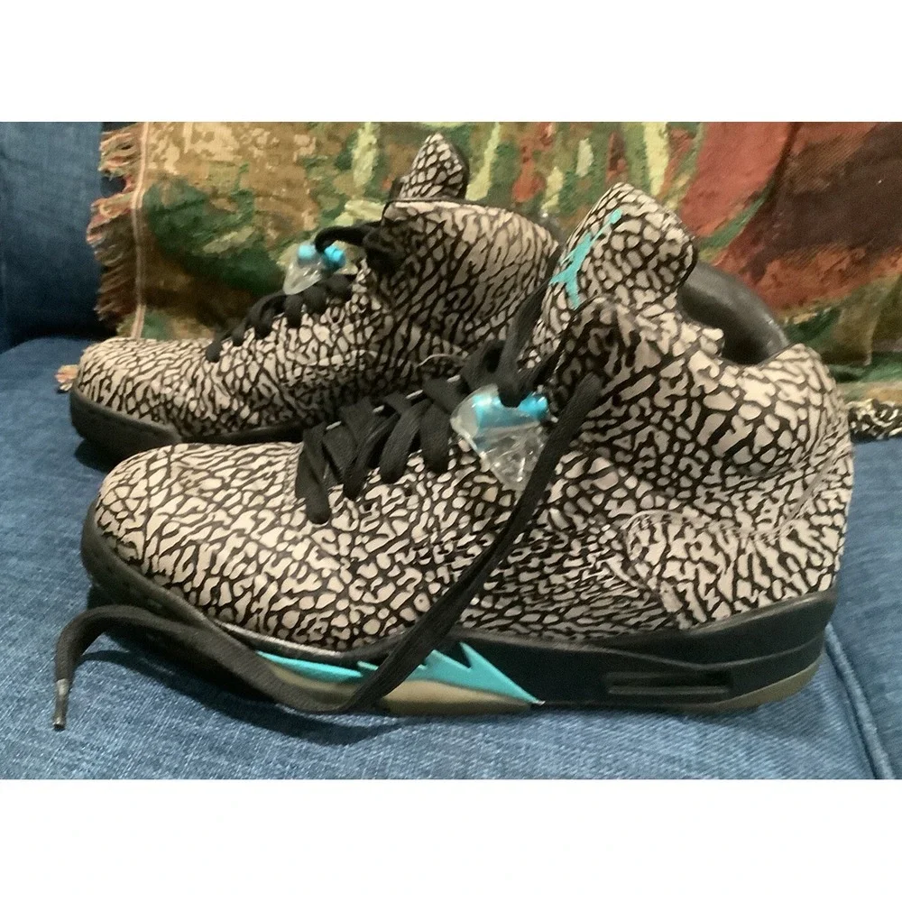 Nike Jordan 5 Retro 3Lab5 2013 Elephant Print 599581-007 Size 9.5 Men's